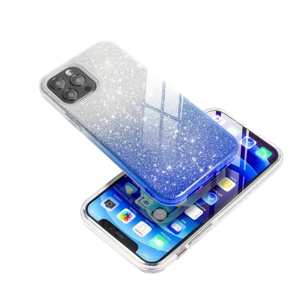 Maska 3in1 Glitter sivo-plava