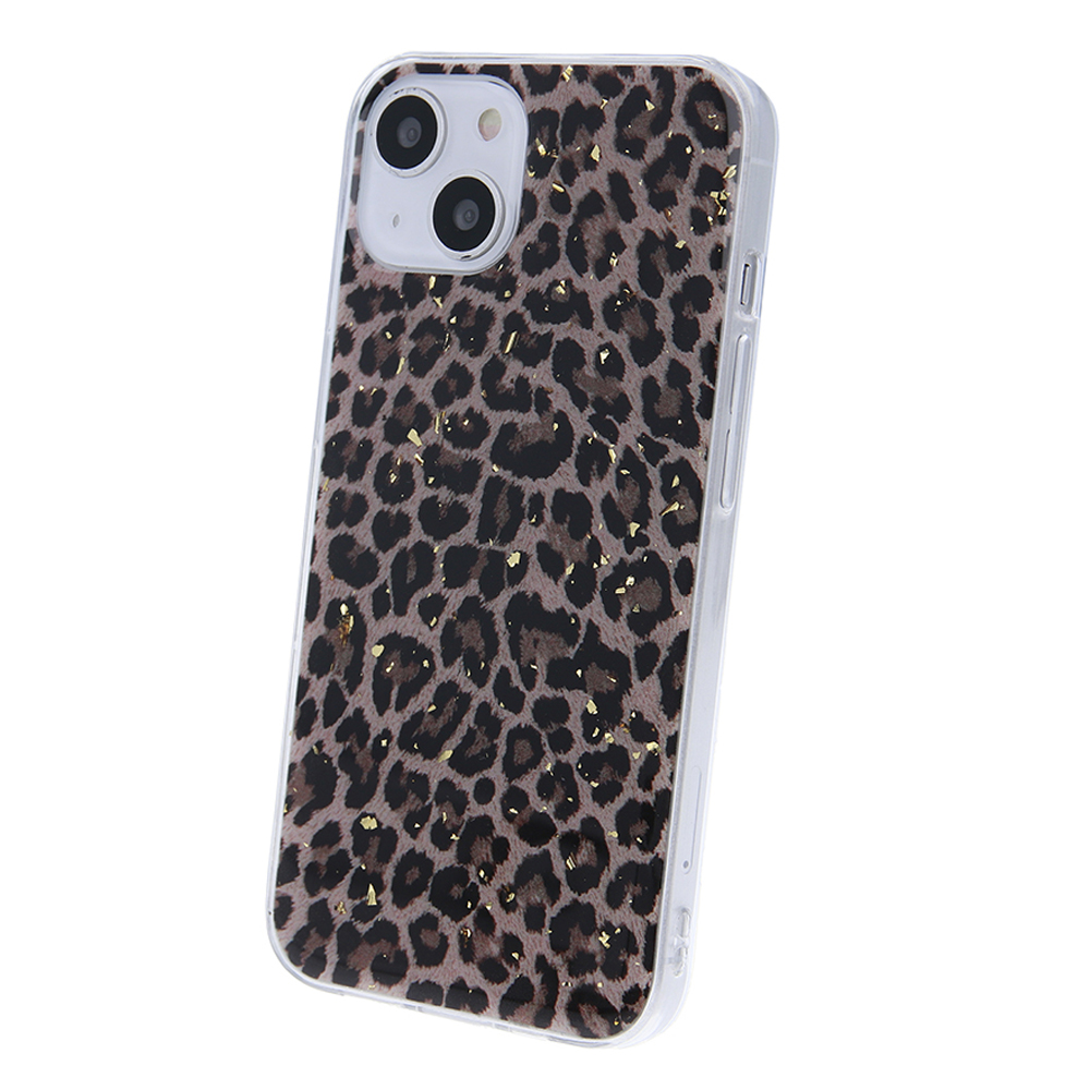 Maska Golden Particles Leopard Print