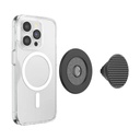 PopSockets držač za mobitel MagSafe Round Triangle Knurl Black Aluminum