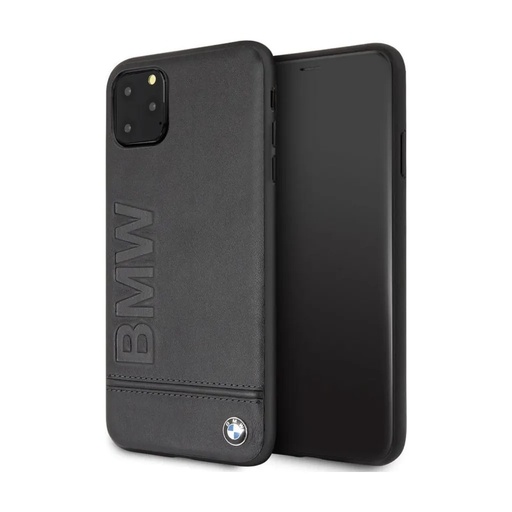 BMW Phone Case Logo Imprint Stitched Line (iPhone 11 Pro Max, black)
