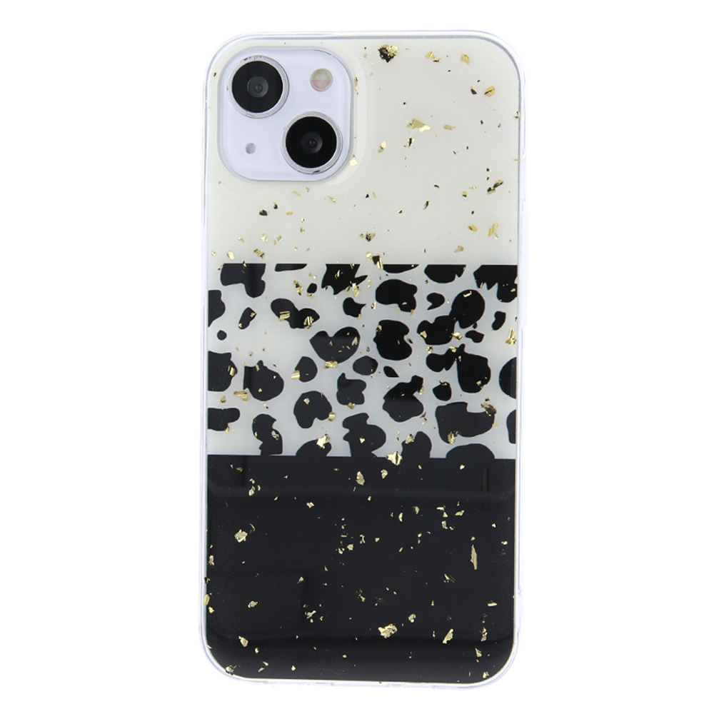 Maska Golden Particles Leopard Collage