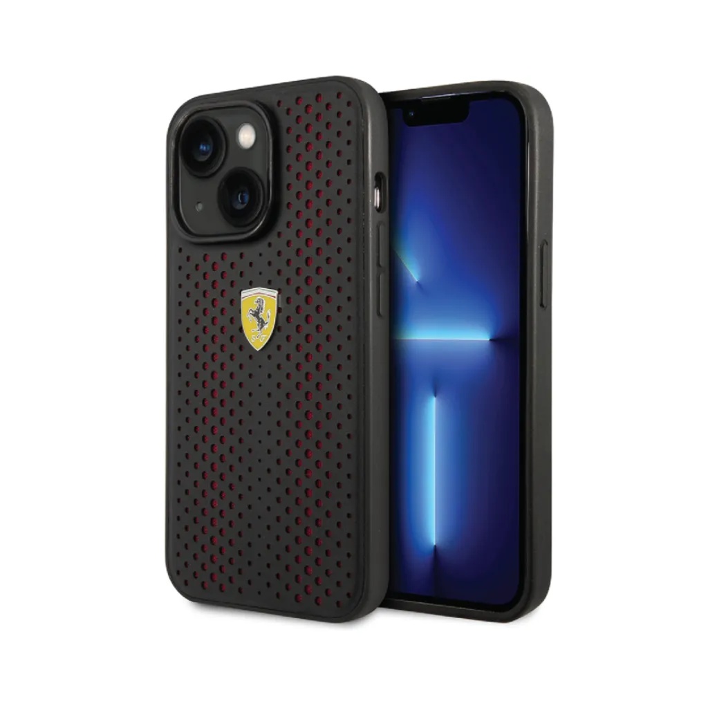 Ferrari maska Perforated Bicolour On Track Logo