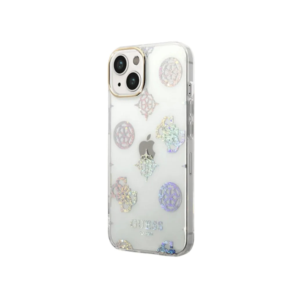 Guess Phone Case Peony Glitter Electroplated Camera