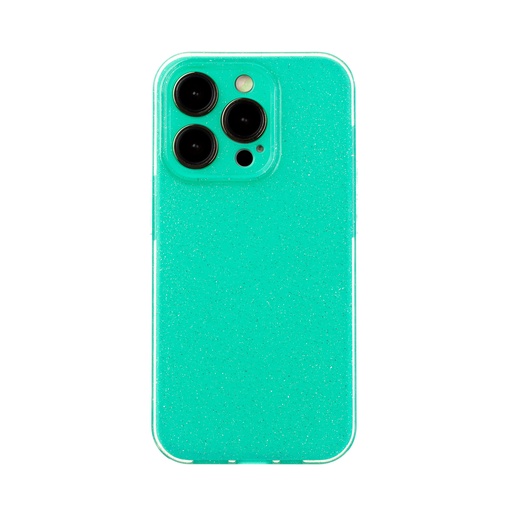 Silicone Case Shine (iPhone 14, green)