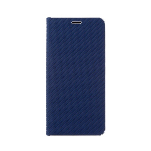 Bookcase Flip Carbon (iPhone 12 Pro Max, blue)