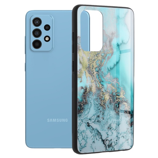 Phone Case Glaze Blue Ocean (Samsung A33, blue)