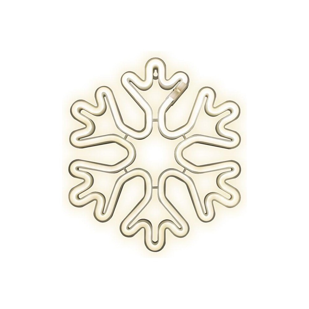 Neon LED Light Christmas Snowflake