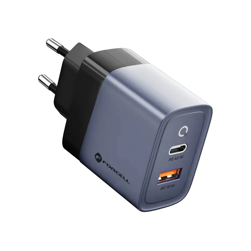 Forcell Wall Adapter USB+USB C 45W
