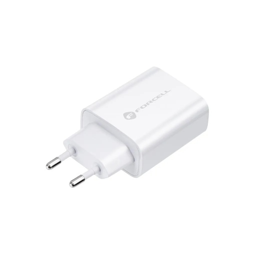 Forcell zidni adapter USB C 25W (bijelo)