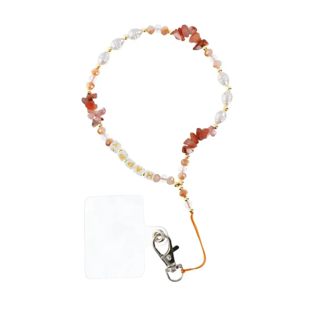 Phone Strap 22 cm Gemstone Happy