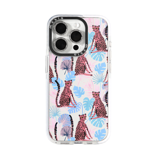 Phone Case Pattern Wild Cats (iPhone 15 Pro, transparent)