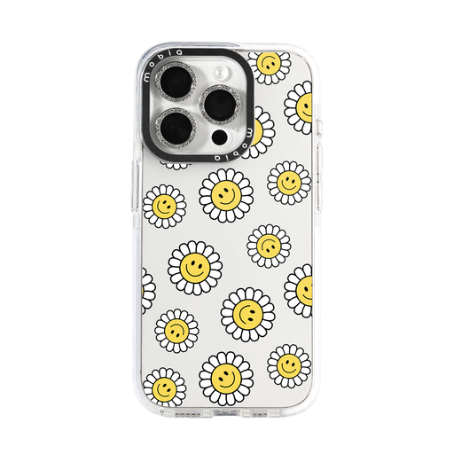 Phone Case Pattern Smiling Daisies (Samsung A14 5G, transparent)