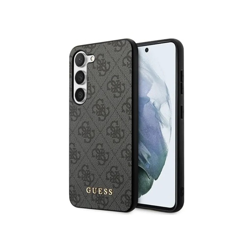Guess Phone Case 4G Pattern Gold Logo (Samsung S24+, grey)