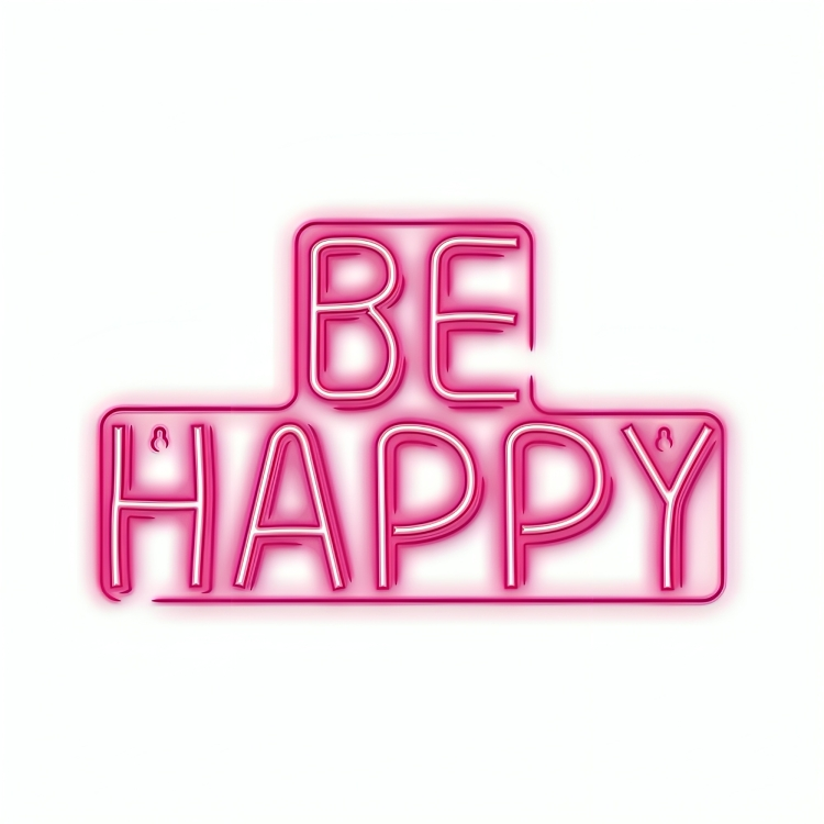 LED neonsko svjetlo Plexi Be Happy
