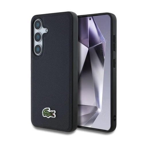 Lacoste Phone Case MagSafe Woven Petit Logo (Samsung S25 Ultra, dark blue)