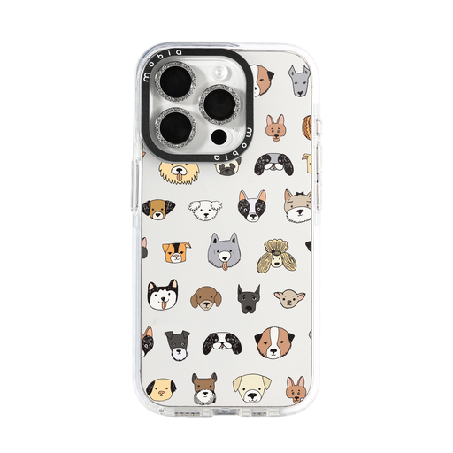 Phone Case Pattern Dog Breeds (Samsung S24, transparent)