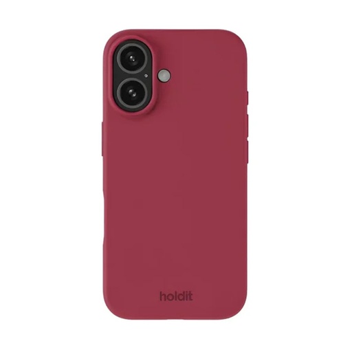 holdit maska Silicone Case (iPhone 15, bordo)