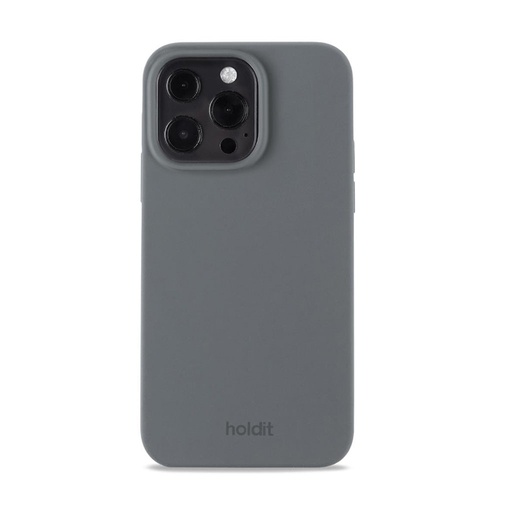 holdit maska Silicone Case (iPhone 16 Pro Max, sivo)