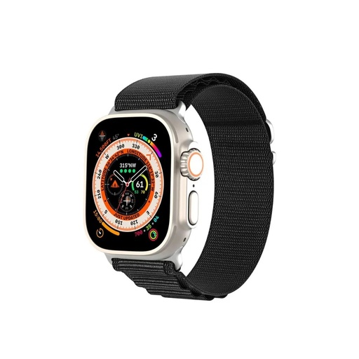 Remen za Apple Watch GS Nylon (Apple Watch 42/44/45/49 mm, crno)