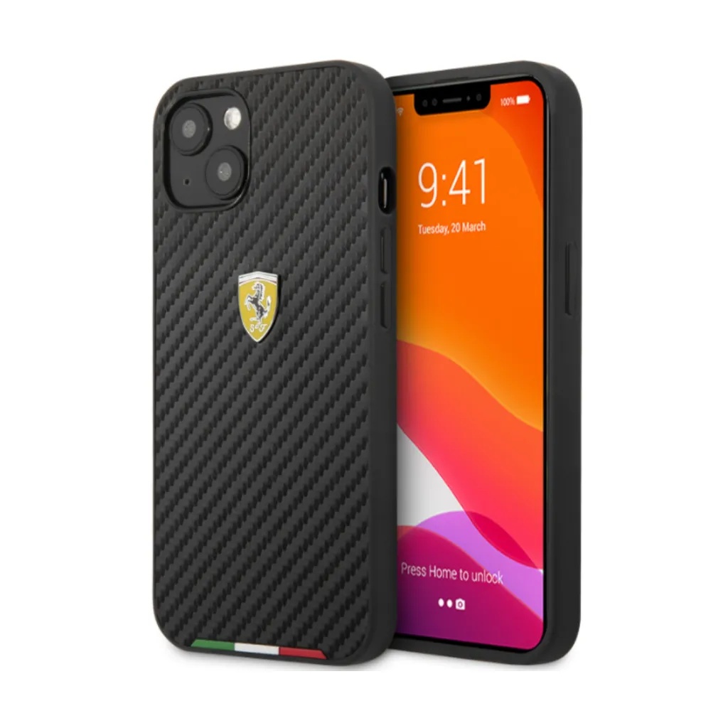 Ferrari maska Carbon & Italian Flag Line