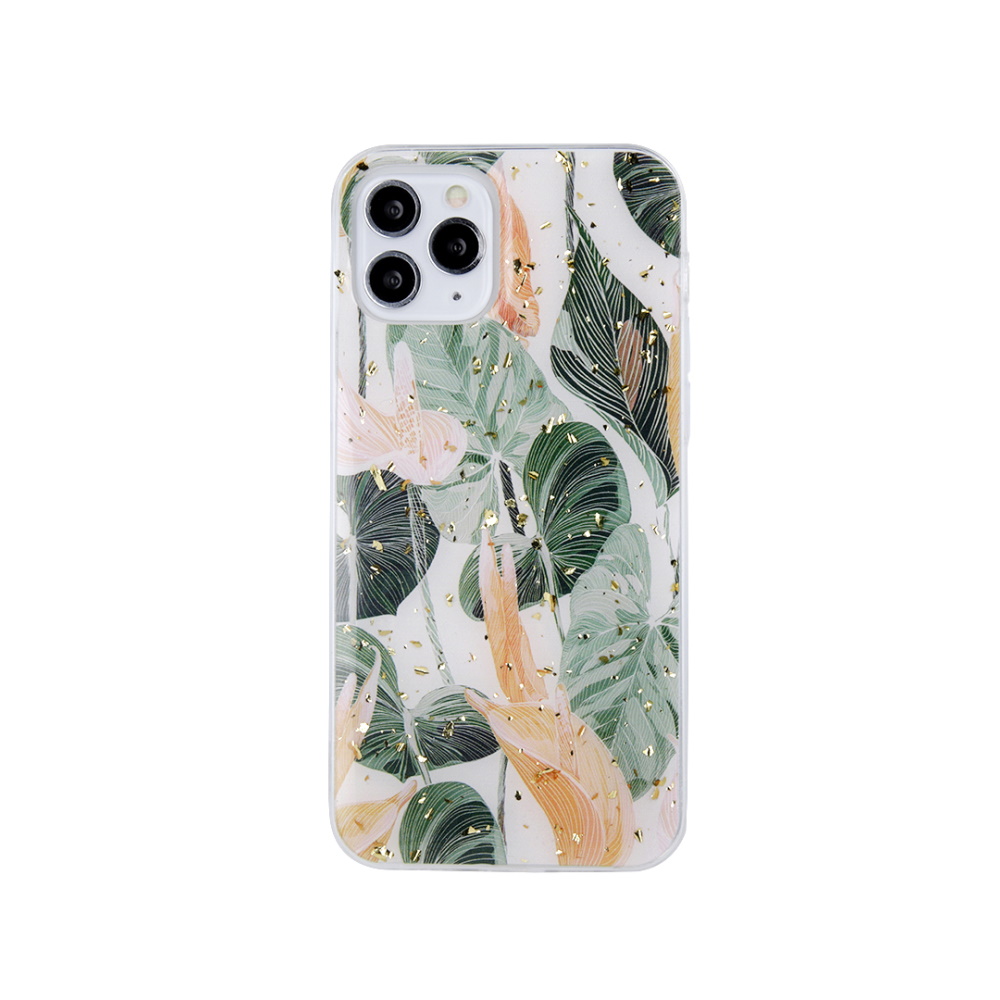 Phone Case Golden Particles Flowerbed