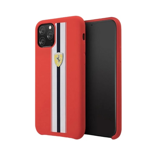 Ferrari Phone Case Vertical Stripes (iPhone 7/8/SE2, red)