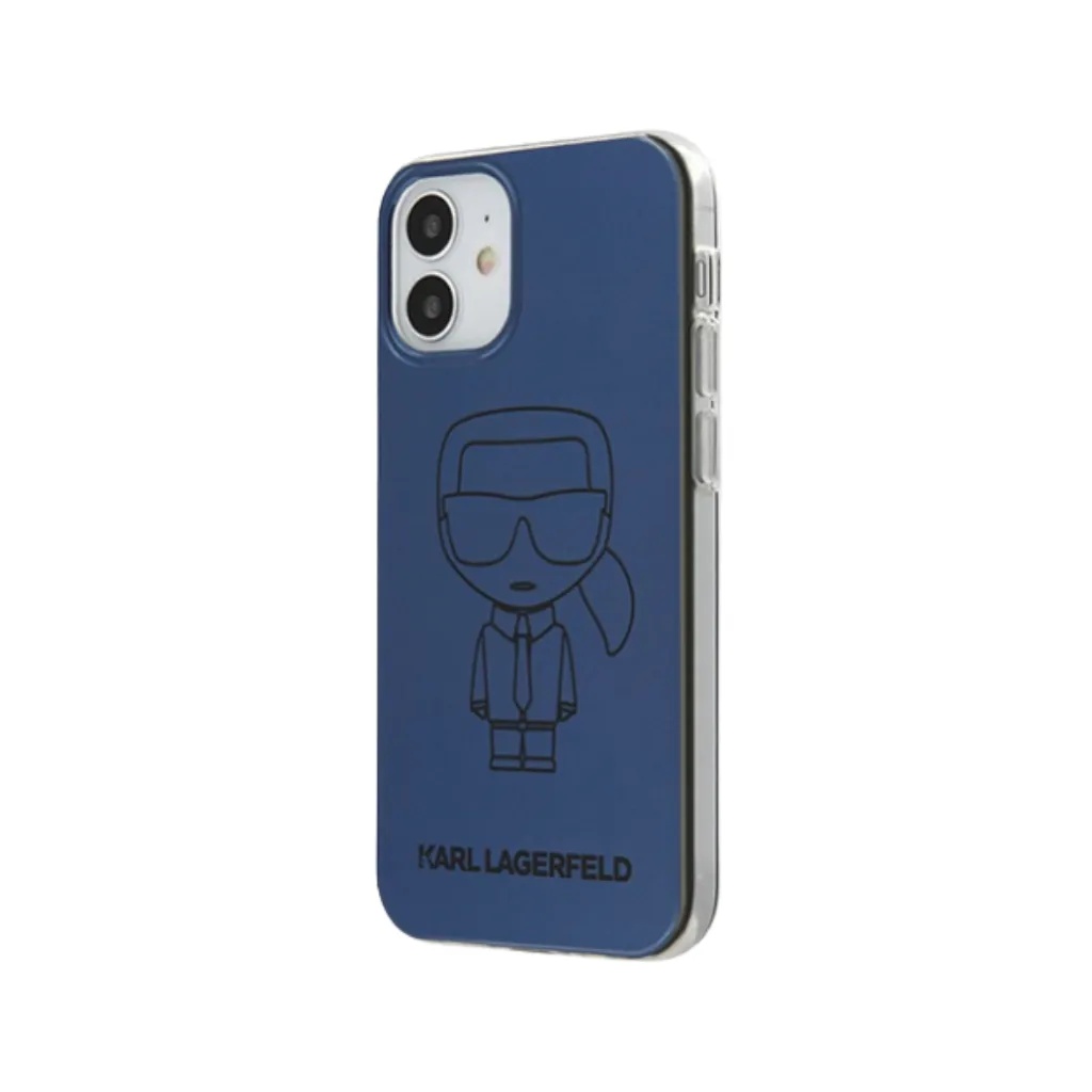 Karl Lagerfeld Phone Case Ikonik Metallic Effect