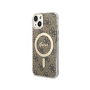 Guess maska MagSafe Gold Ring 4G Pattern